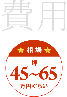 相場:坪15?25万円ぐらい